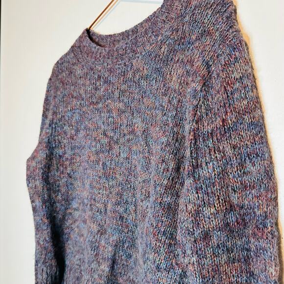 VINCE Women's Marl Alpaca-Blend Long Sleeve Crewneck Sweater Size Medium - Picture 3 of 6